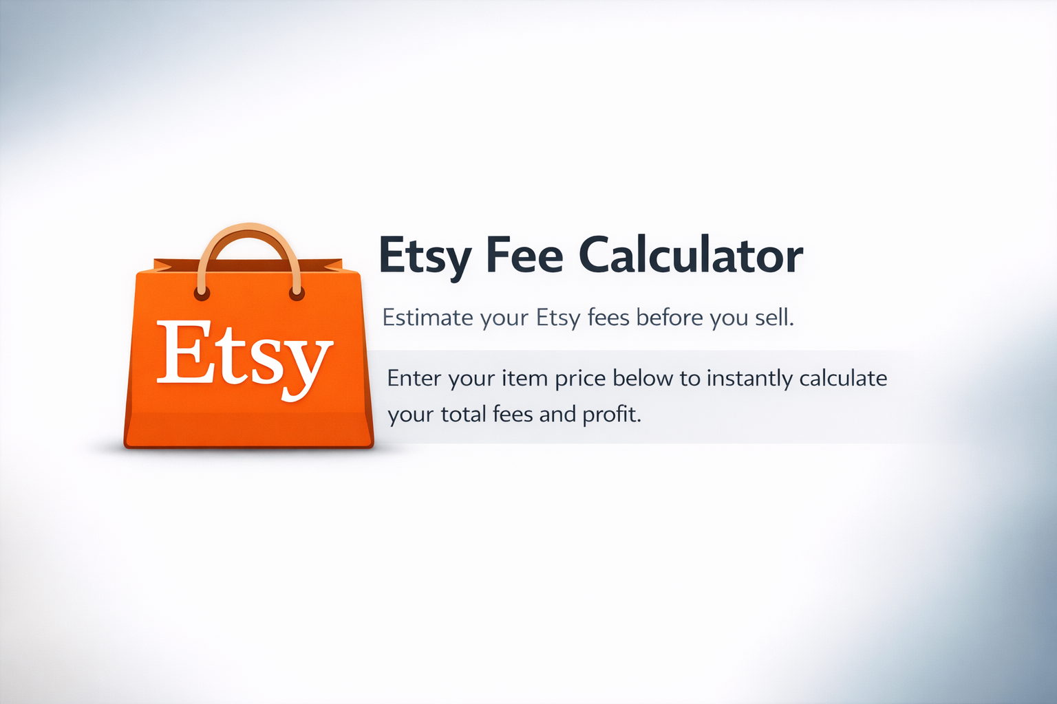 Estimate your Etsy fees before you sell