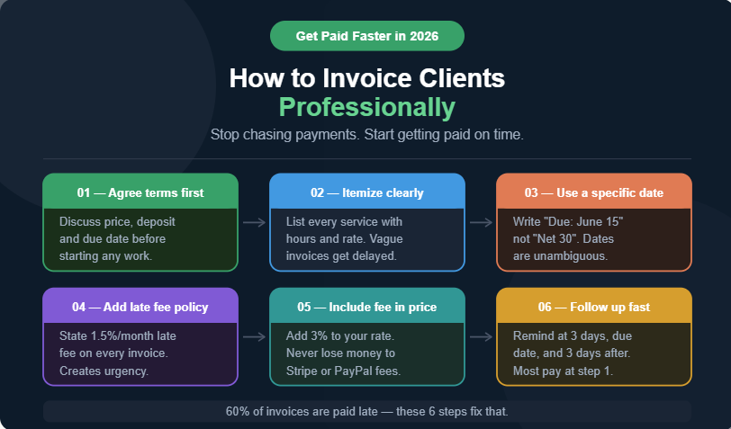 How to Invoice Clients Professionally and Get Paid Faster in 2026